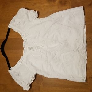 J Crew eyelet top